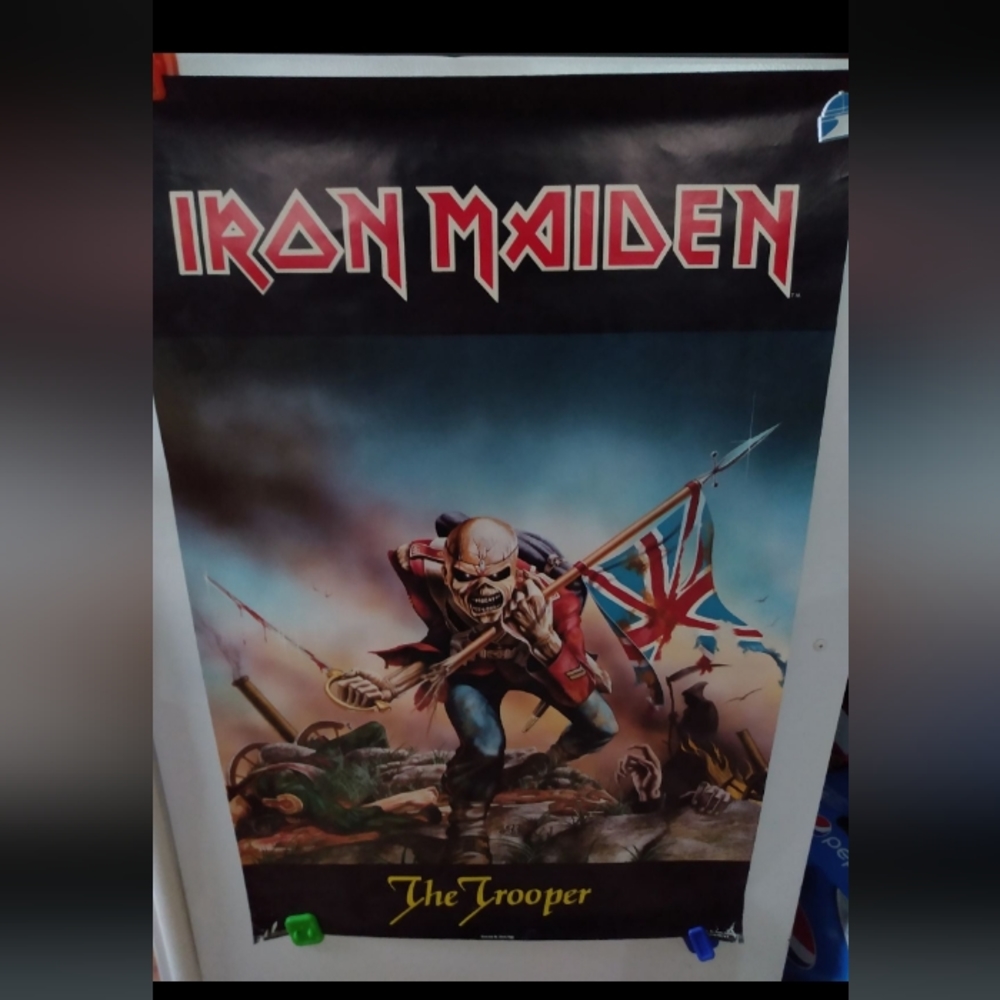 Vintage  Iron maiden poster original antique